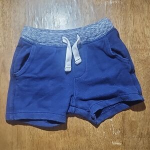 Carter's Dark Blue Kids Shorts with Striped Waistband